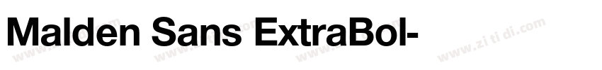 Malden Sans ExtraBol字体转换